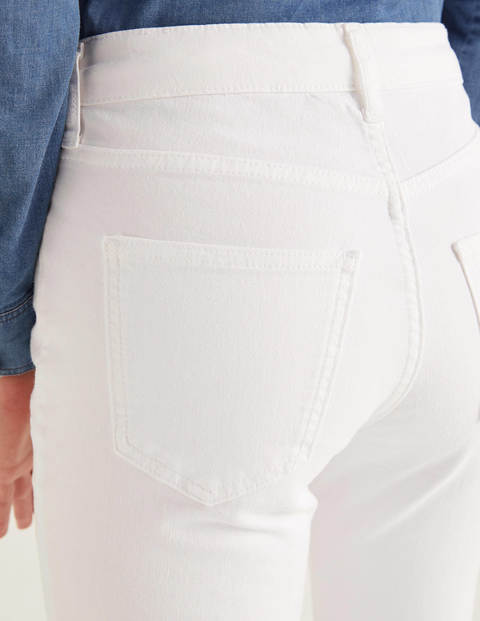 Girlfriend Jeans - Ecru Girlfriend Jeans - Ecru