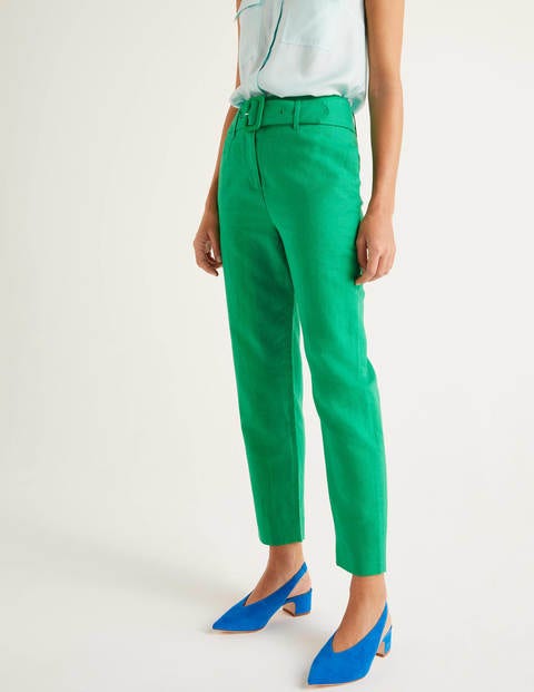 Holkham Hose mit Gürtel - Sattes Smaragdgrün Holkham Hose mit Gürtel - Sattes Smaragdgrün