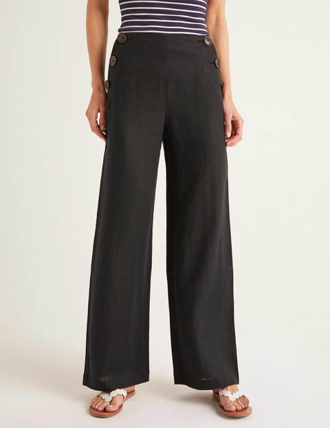 Falmouth Leinenhose - Schwarz Falmouth Leinenhose - Schwarz