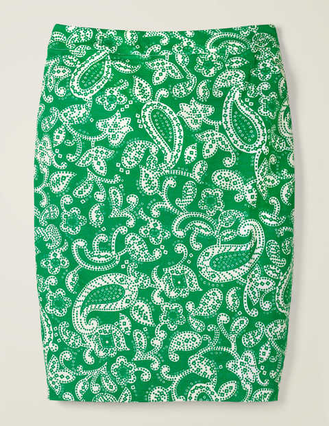 Gabriella Pencil Skirt - Rich Emerald, Spotty Paisley Gabriella Pencil Skirt - Rich Emerald, Spotty Paisley
