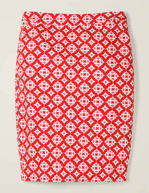 Gabriella Pencil Skirt - Post Box Red, Diamond Drop Gabriella Pencil Skirt - Post Box Red, Diamond Drop