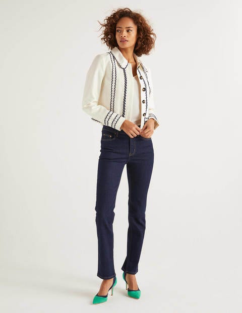 Agar Jacke mit Muschelsaum - Naturweiß Agar Jacke mit Muschelsaum - Naturweiß