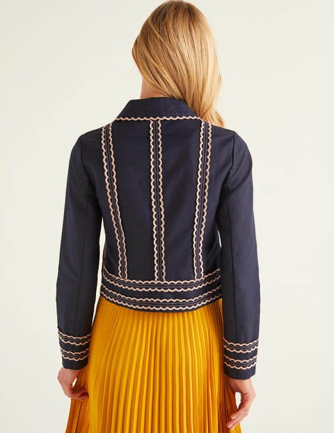 Agar Scallop Jacket - Navy Agar Scallop Jacket - Navy