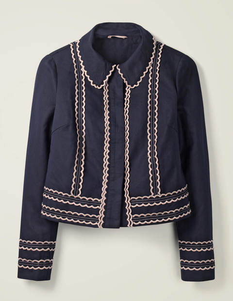 Agar Scallop Jacket - Navy Agar Scallop Jacket - Navy