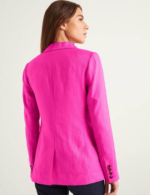 Carrington Linen Blazer - Pop Pansy Carrington Linen Blazer - Pop Pansy