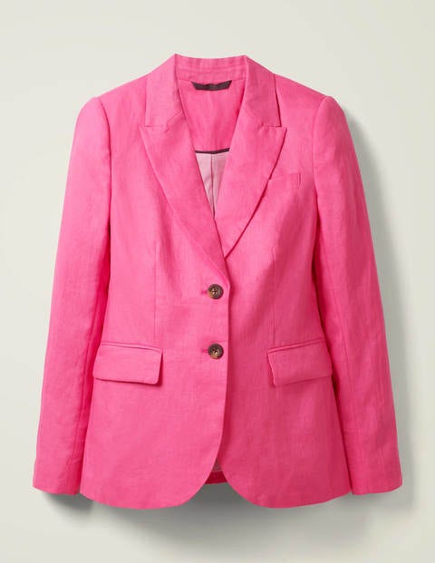 Carrington Linen Blazer - Pop Pansy Carrington Linen Blazer - Pop Pansy