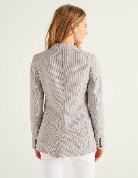 Carrington Linen Blazer - Ticking Stripe Carrington Linen Blazer - Ticking Stripe