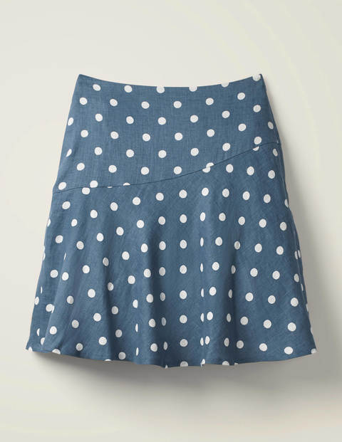 Virginia Linen Skirt - Sailor Spot, Linear Brand Spot Virginia Linen Skirt - Sailor Spot, Linear Brand Spot