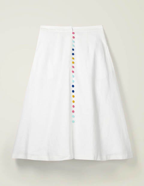 Cecilia Linen Skirt - White Cecilia Linen Skirt - White