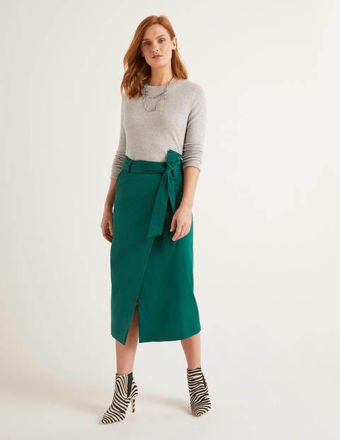 Pevensie Pencil Wrap Skirt - Forest Pevensie Pencil Wrap Skirt - Forest