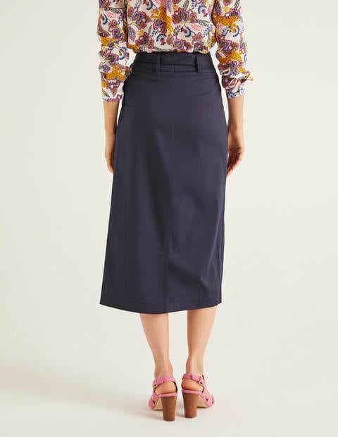 Pevensie Pencil Wrap Skirt - Navy Pevensie Pencil Wrap Skirt - Navy