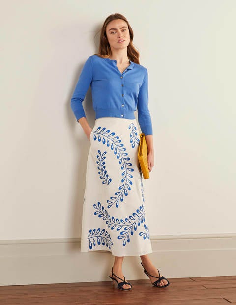 Arwen Embroidered Midi Skirt - Ivory Arwen Embroidered Midi Skirt - Ivory