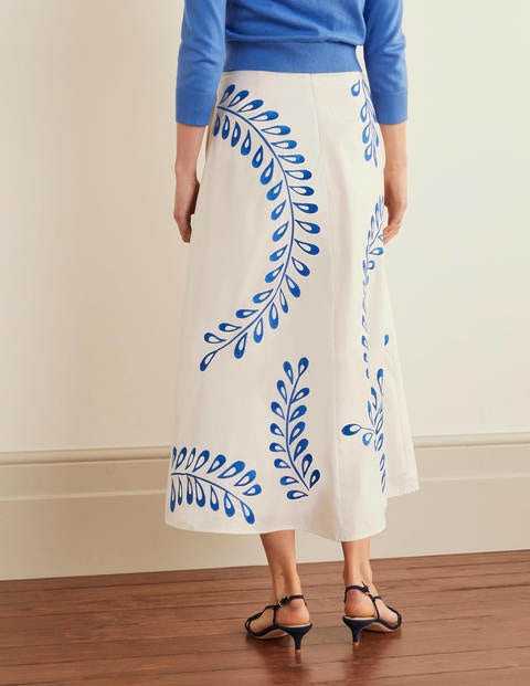 Arwen Embroidered Midi Skirt - Ivory Arwen Embroidered Midi Skirt - Ivory