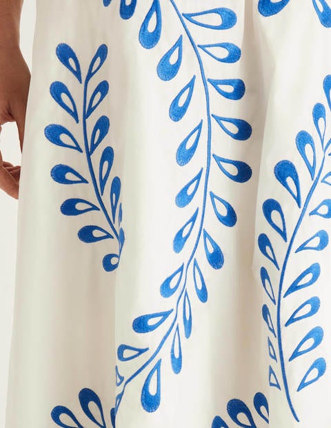 Arwen Embroidered Midi Skirt - Ivory Arwen Embroidered Midi Skirt - Ivory