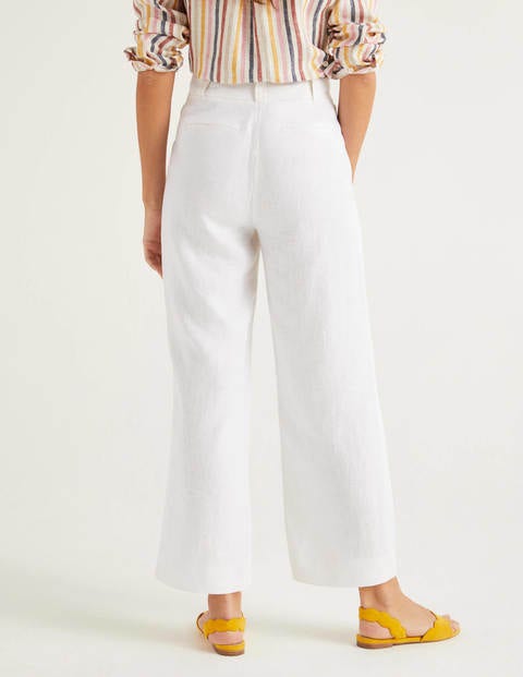 Filey Seamed Pocket Trousers - White Filey Seamed Pocket Trousers - White