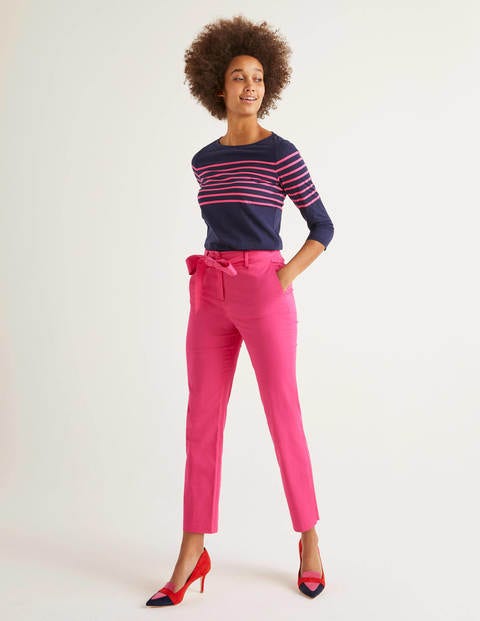 Pantalon Highbury noué à la taille - Rose pop Pantalon Highbury noué à la taille - Rose pop