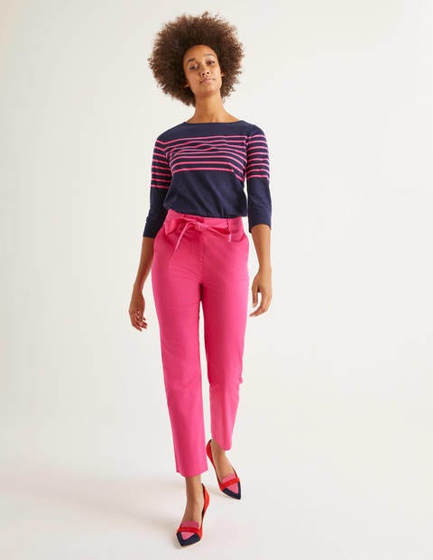 Pantalon Highbury noué à la taille - Rose pop Pantalon Highbury noué à la taille - Rose pop