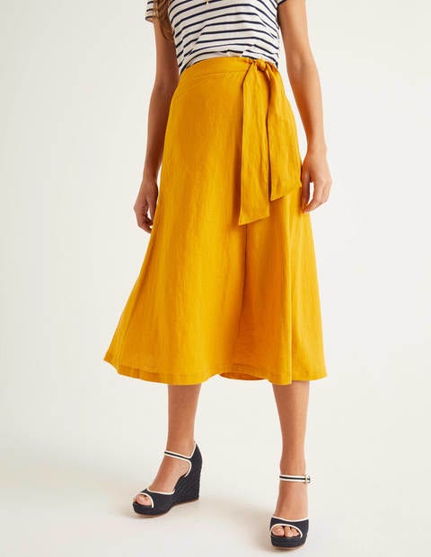 Radlett Linen Wrap Skirt - Tuscan Sun Radlett Linen Wrap Skirt - Tuscan Sun