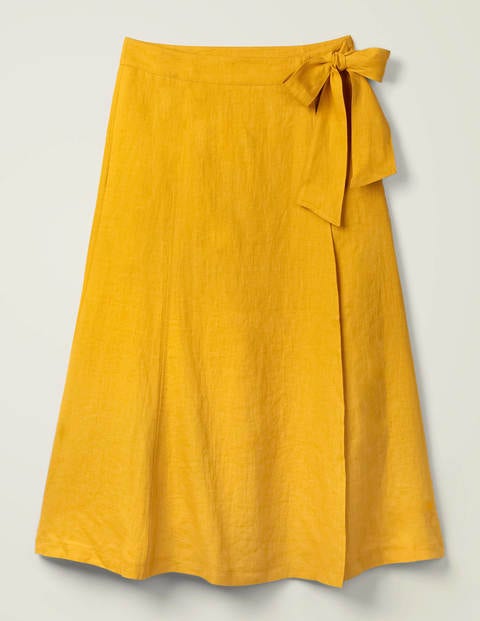 Radlett Linen Wrap Skirt - Tuscan Sun Radlett Linen Wrap Skirt - Tuscan Sun