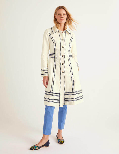 Agar Scallop Coat - Ivory Agar Scallop Coat - Ivory