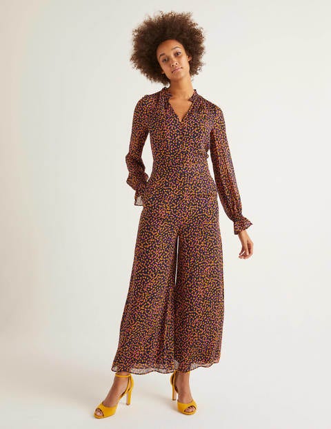 Sarah Frill Jumpsuit - Tuscan Sun Speckle Sarah Frill Jumpsuit - Tuscan Sun Speckle