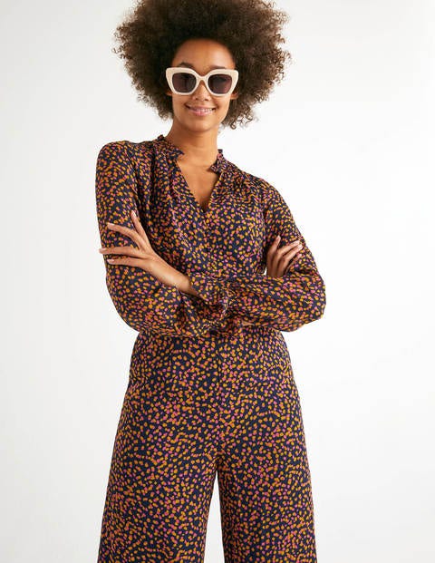 Sarah Frill Jumpsuit - Tuscan Sun Speckle Sarah Frill Jumpsuit - Tuscan Sun Speckle