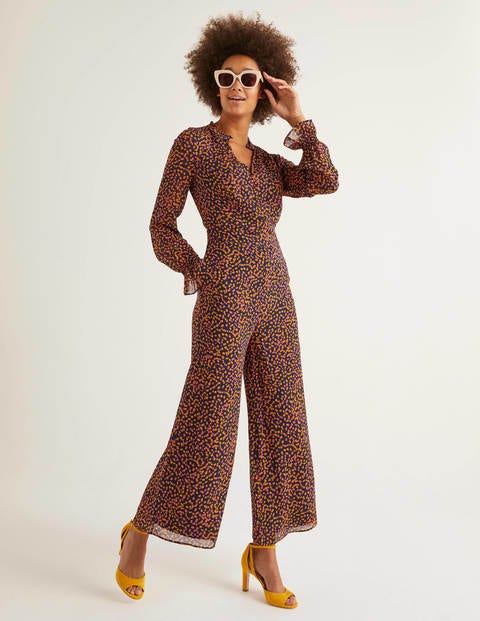 Sarah Frill Jumpsuit - Tuscan Sun Speckle Sarah Frill Jumpsuit - Tuscan Sun Speckle