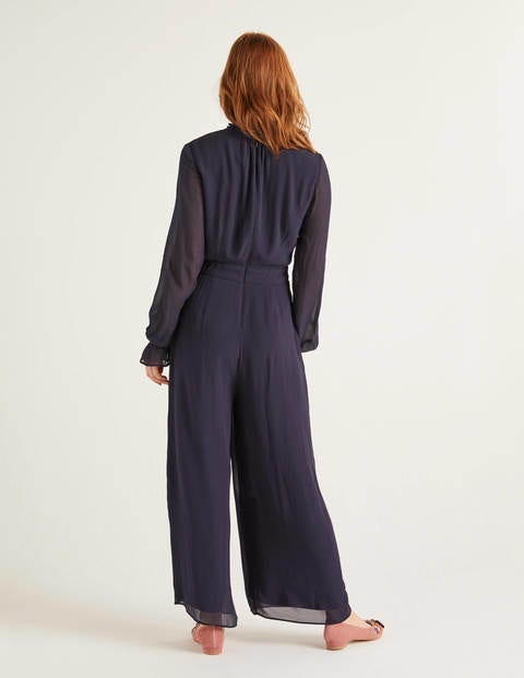 Sarah Frill Jumpsuit - Navy Sarah Frill Jumpsuit - Navy