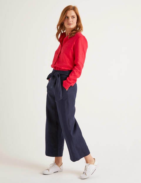 Weymouth Linen Pants - Navy Weymouth Linen Pants - Navy
