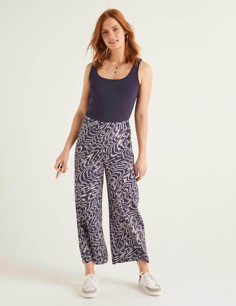Bray Culottes - Navy Zebra Print Bray Culottes - Navy Zebra Print