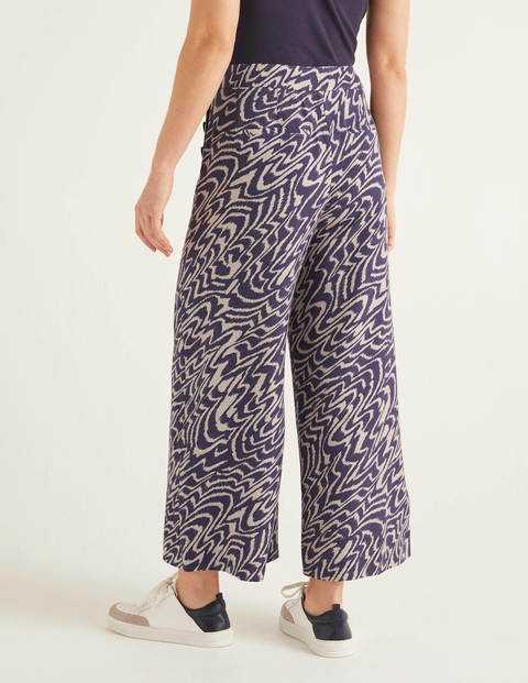 Bray Culottes - Navy Zebra Print Bray Culottes - Navy Zebra Print
