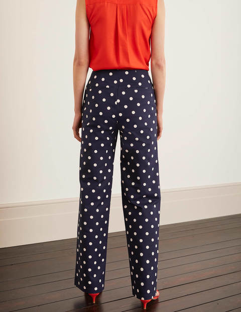 Sloane Wide Leg Pants - Navy/Stone Spot Sloane Wide Leg Pants - Navy/Stone Spot