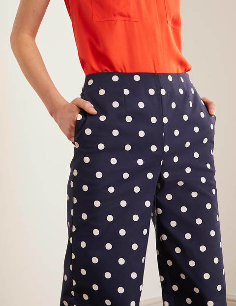 Sloane Wide Leg Pants - Navy/Stone Spot Sloane Wide Leg Pants - Navy/Stone Spot