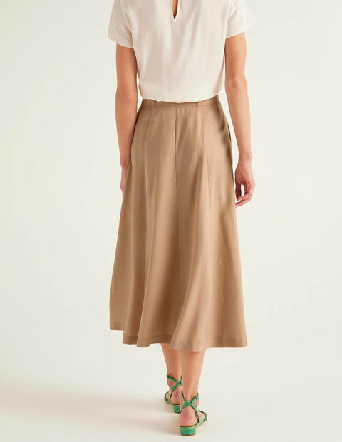 Poste Belted Midi Skirt - Camel Poste Belted Midi Skirt - Camel