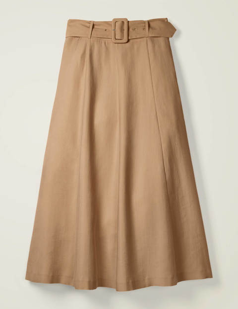 Poste Belted Midi Skirt - Camel Poste Belted Midi Skirt - Camel