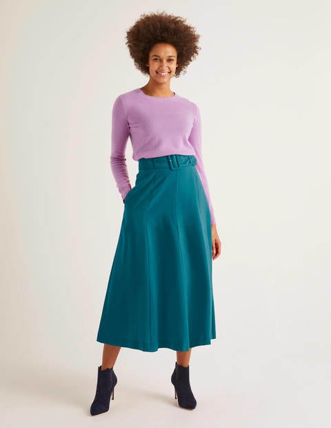 Poste Belted Midi Skirt - Vibrant Teal Poste Belted Midi Skirt - Vibrant Teal