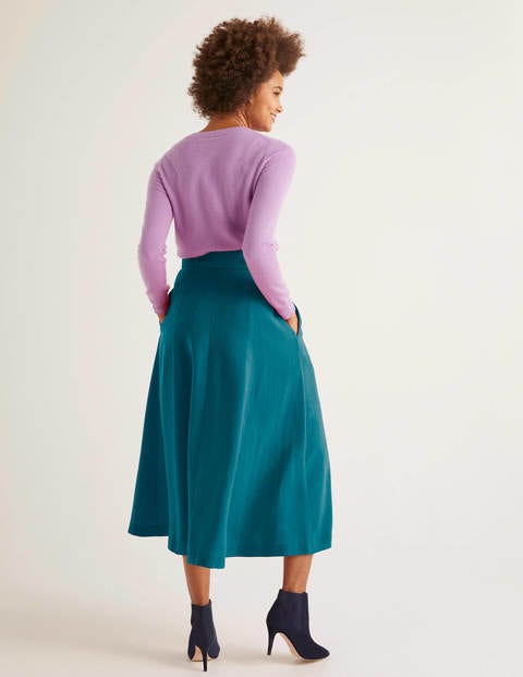 Poste Belted Midi Skirt - Vibrant Teal Poste Belted Midi Skirt - Vibrant Teal