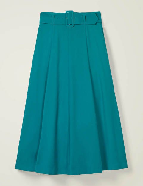 Poste Belted Midi Skirt - Vibrant Teal Poste Belted Midi Skirt - Vibrant Teal