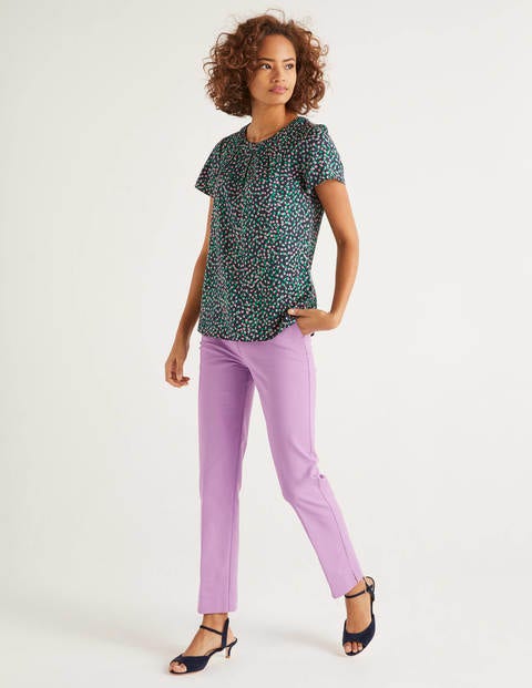 Carey Top - Navy and Rich Emerald, Speckle Carey Top - Navy and Rich Emerald, Speckle