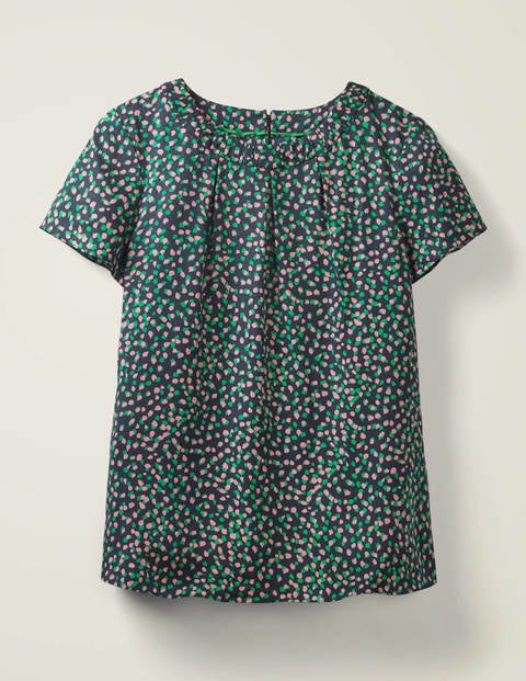 Carey Top - Navy and Rich Emerald, Speckle Carey Top - Navy and Rich Emerald, Speckle