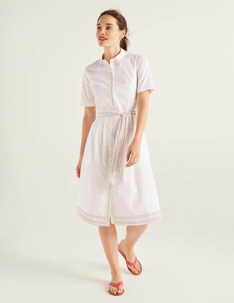 Anastasia Hemdblusenkleid - Weiß