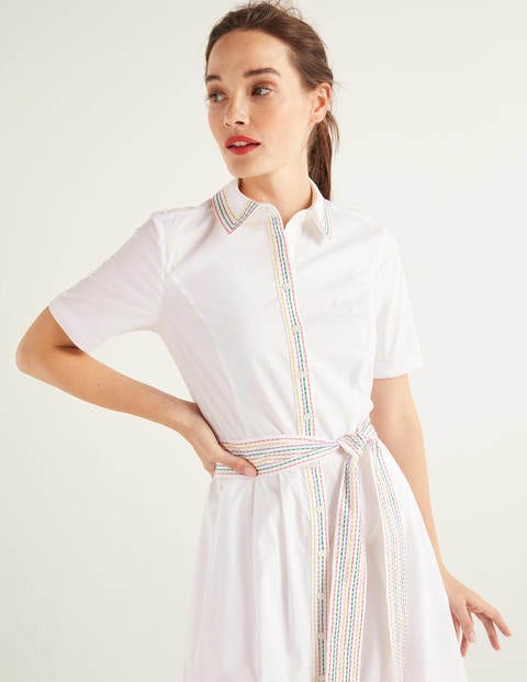 Anastasia Shirt Dress - White Anastasia Shirt Dress - White