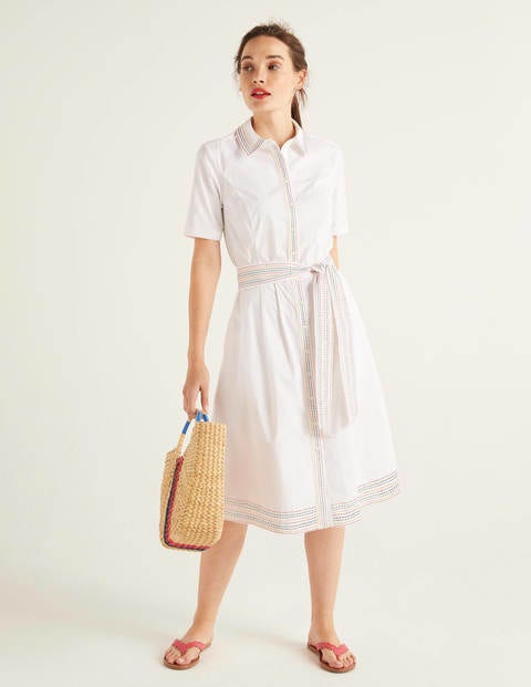 Anastasia Shirt Dress - White Anastasia Shirt Dress - White