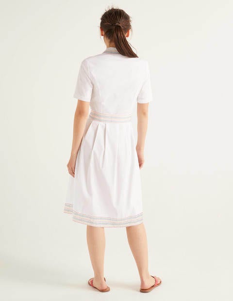 Anastasia Shirt Dress - White Anastasia Shirt Dress - White