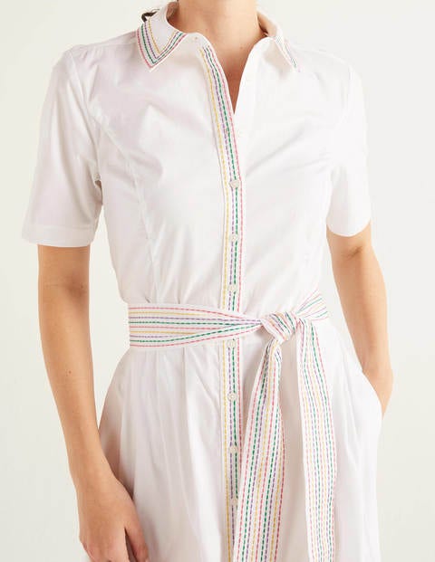 Anastasia Shirt Dress - White Anastasia Shirt Dress - White