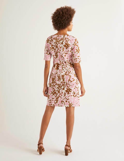 Robe Iona à boutons - Formica, motif Shadow Bloom Robe Iona à boutons - Formica, motif Shadow Bloom