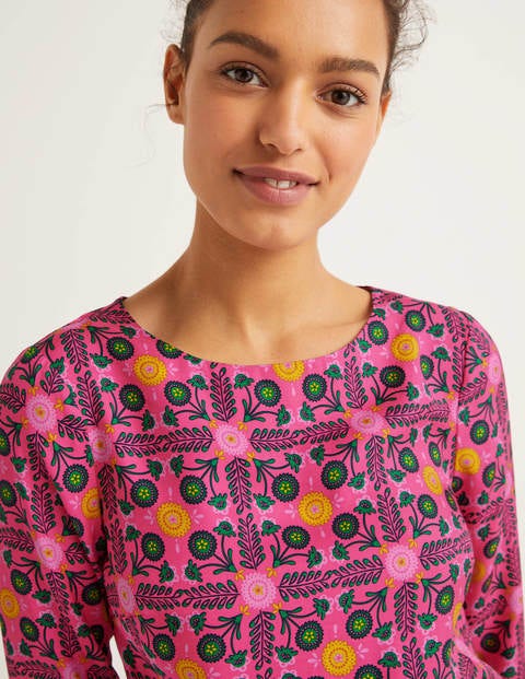 Nadine Top - Party Pink, Trellis Nadine Top - Party Pink, Trellis