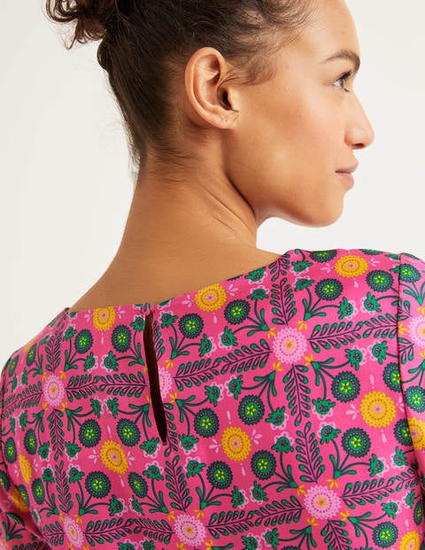Nadine Top - Party Pink, Trellis Nadine Top - Party Pink, Trellis