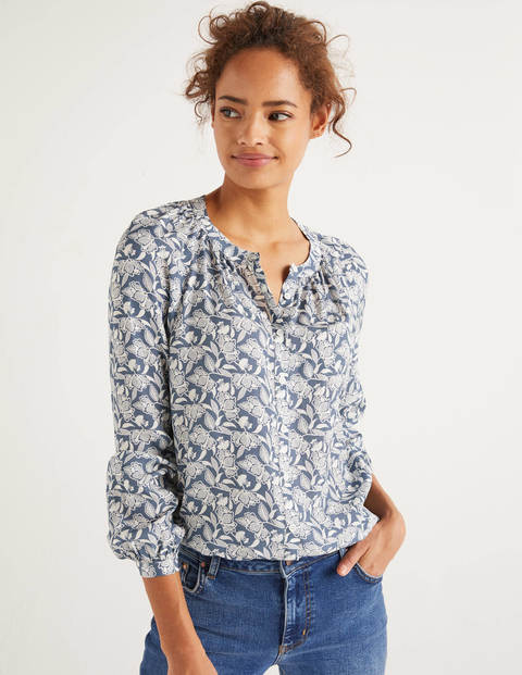 Naomi Blouse - Sailor, Jungle Bloom Naomi Blouse - Sailor, Jungle Bloom