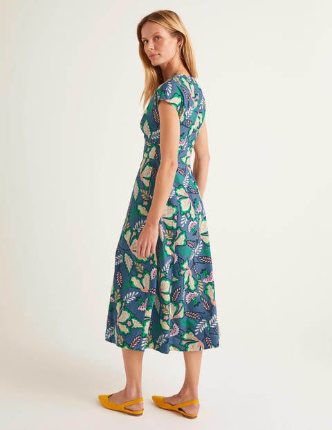 Natasha Cotton Dress - Sailor, Jungle Bloom Natasha Cotton Dress - Sailor, Jungle Bloom